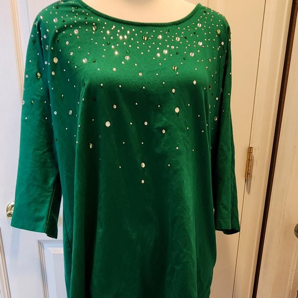 Roaman's Tops - Roaman's Embellished Tunic